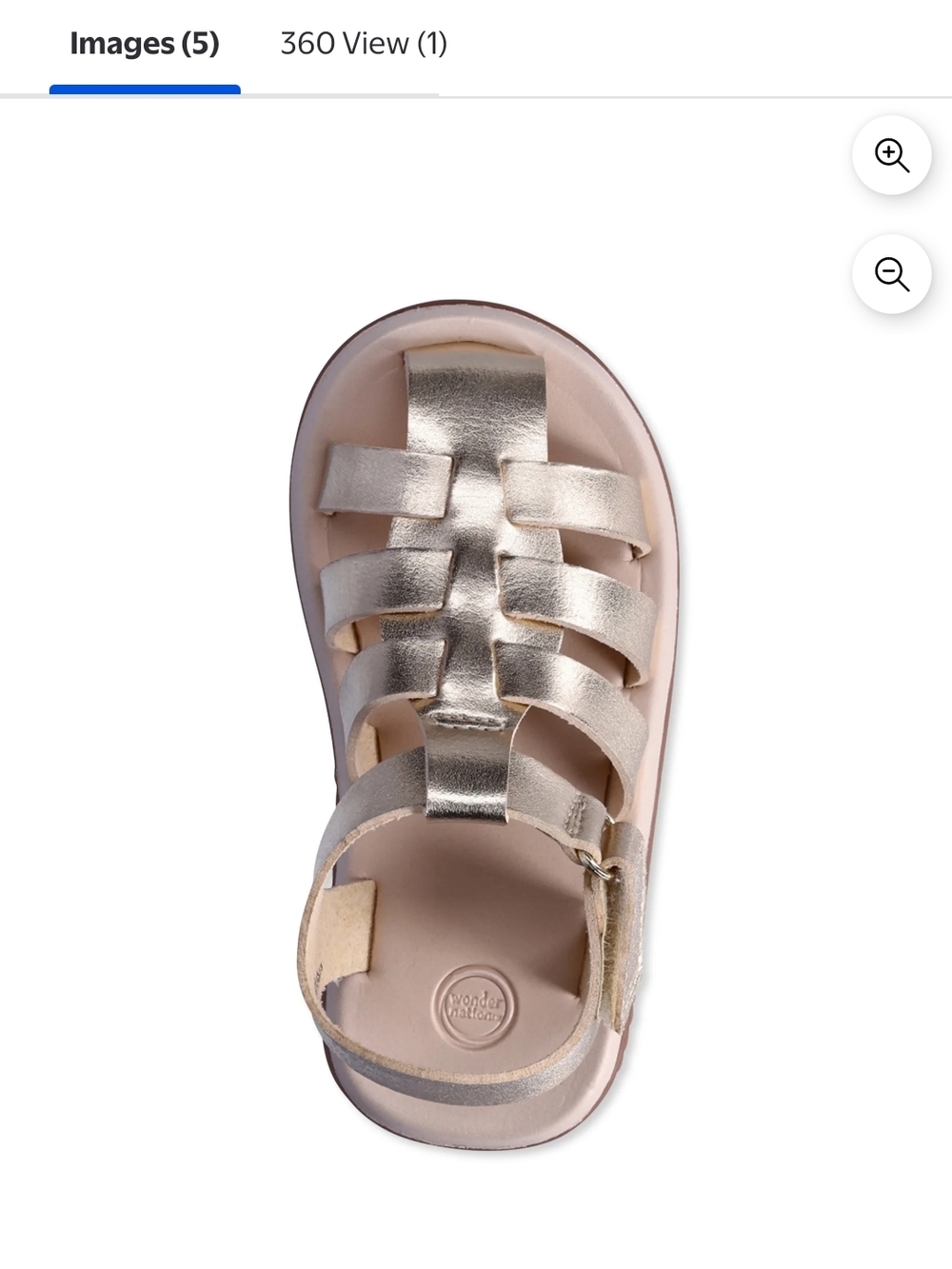 Wonder Nation Toddler/Girls  Fisherman Sandals  Size 12